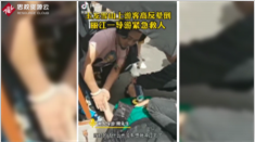游客高原反應暈倒 導游緊急救人