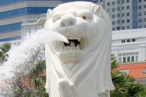 新加坡——魚尾獅<em>像</em>