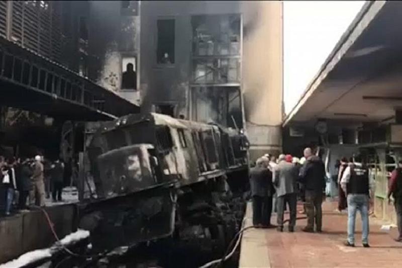 開羅火車站大火<em>致</em>25<em>死</em>50傷