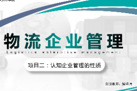 <em>課件</em>：<em>現(xiàn)代</em><em>物流</em><em>管理</em><em>專業(yè)</em>《<em>物流</em><em>企業(yè)管理</em>—<em>項(xiàng)目</em>二認(rèn)知<em>企業(yè)管理</em>的性質(zhì)》