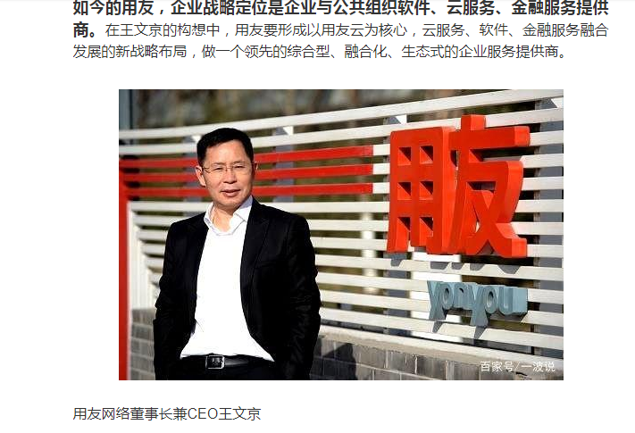 北用友創始人王文京發展之路