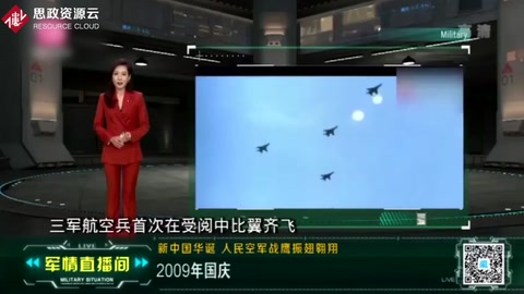2009年國(guó)慶閱兵群星閃耀，國(guó)產(chǎn)先進(jìn)戰(zhàn)鷹集中亮相