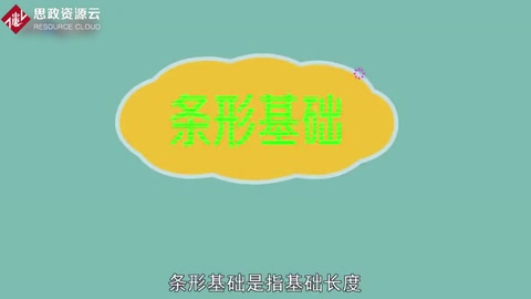條形基礎(chǔ)：基礎(chǔ)長度遠(yuǎn)遠(yuǎn)大于寬度的一種基礎(chǔ)形式