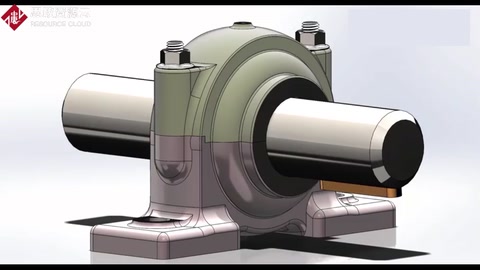 機器上使用很多的<em>軸承</em>座，拆解flash動畫