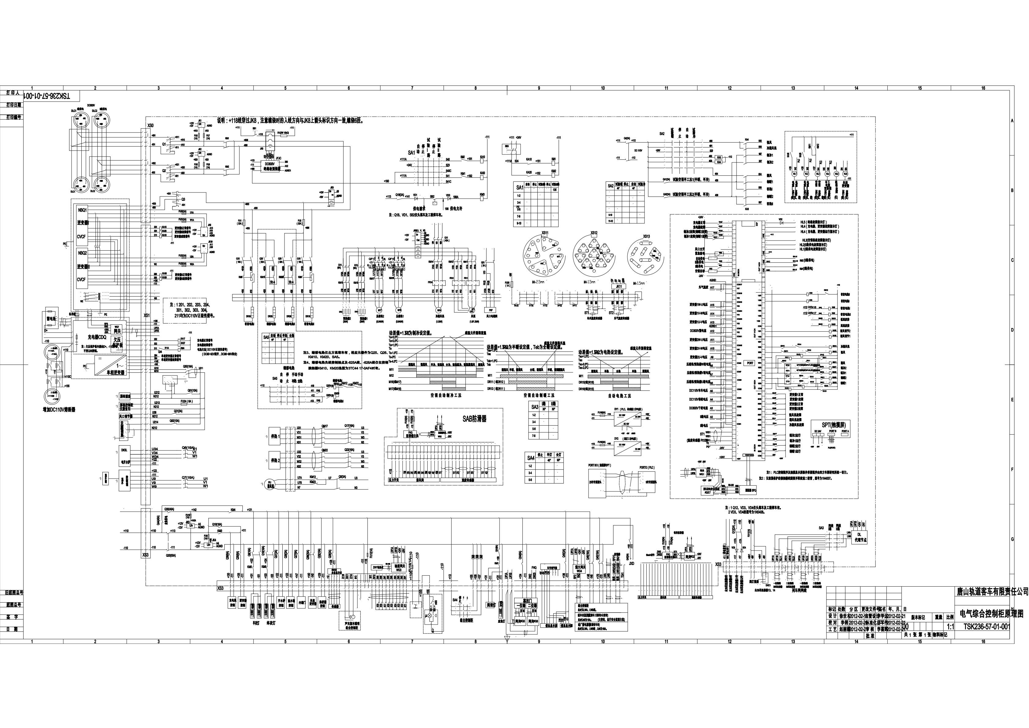 授課圖片—DC600V25T軟臥車(chē)電氣<em>原理圖</em>
