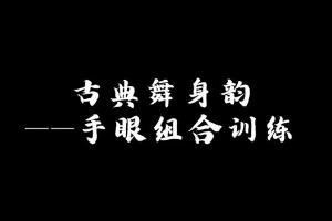 微課：早期教育、學(xué)前教育專業(yè)《舞蹈基礎(chǔ)—古典舞手眼組合》