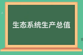 一分鐘了解生態(tài)系統(tǒng)<em>生產(chǎn)</em>總值（GEP）