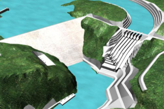 水布埡水電站—湖北省恩施土家族苗族自治州巴東縣水布埡鎮的水電站