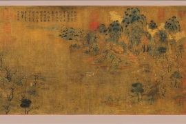 游春圖：隋朝畫家展子虔創(chuàng)作的繪畫作品