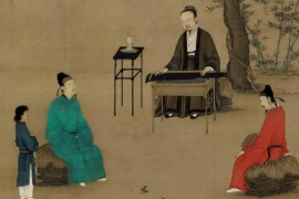 美育類資源—宮廷繪畫《聽琴圖》